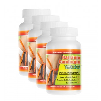 4 Pack PURE Garcinia Cambogia Extract Natural Weight Loss